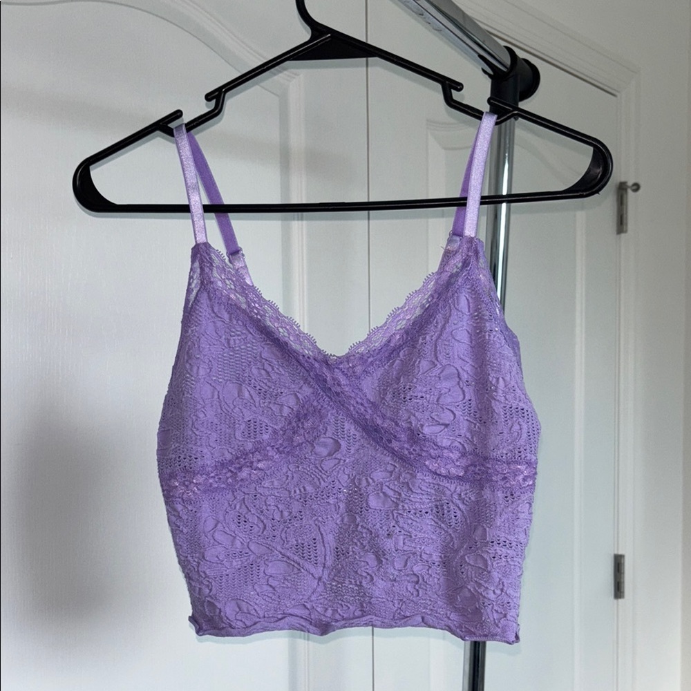BDG Purple Lace Tank Top